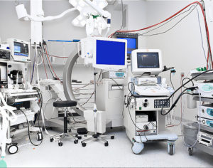 Operating Room with a lot of Medical Devices, Equipment