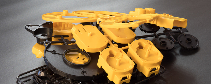 Industrial injection molding press the manufacture of plastic parts; Plastic part geometry